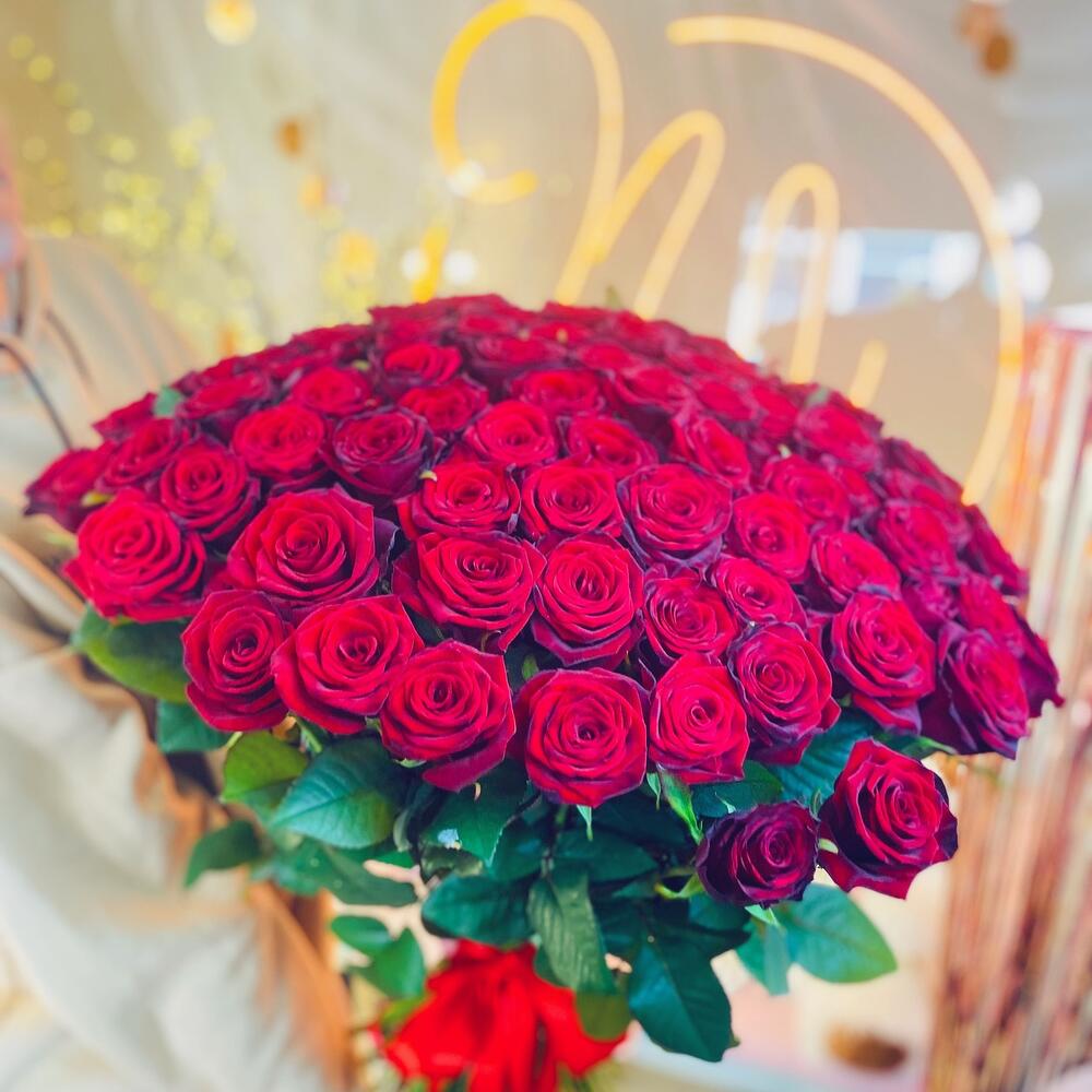 Букет 101 троянда