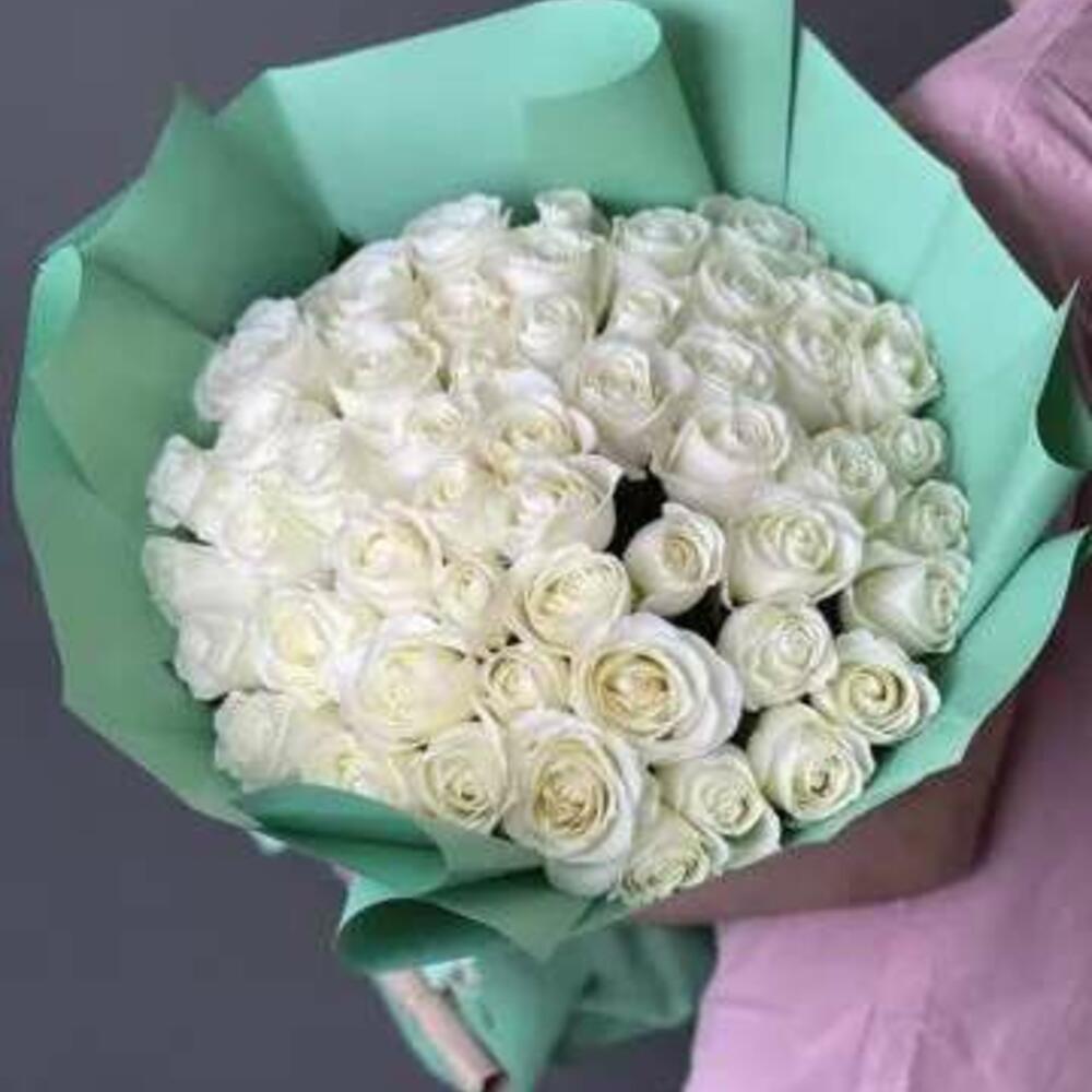 51 белая роза